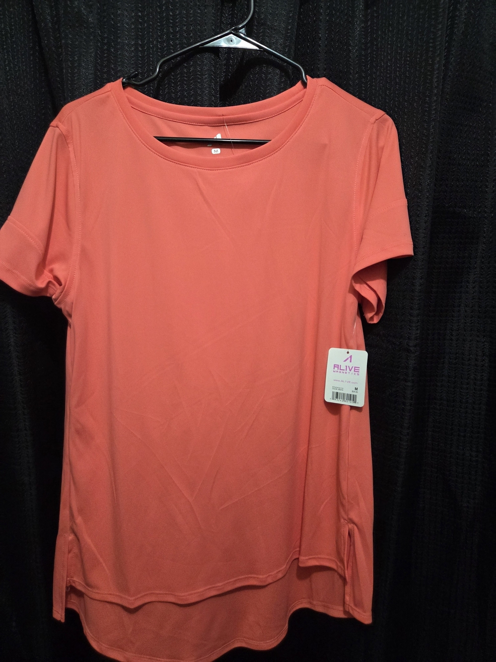 ALIVE MAGNETICS Coral "OVERSIZED/relaxed" Short-Sleeve Active Tee SIZE M - Picture 2 of 7